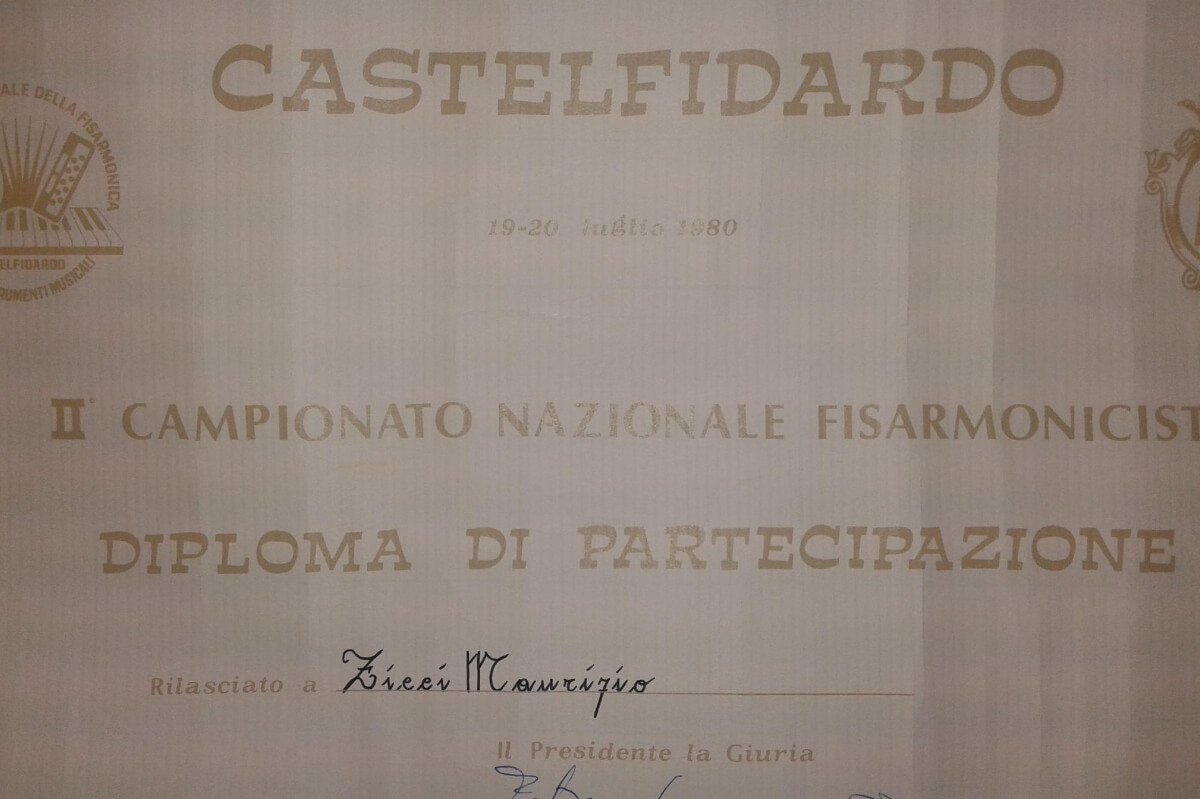 Musica per eventi Castelfidardo diploma Maurizio